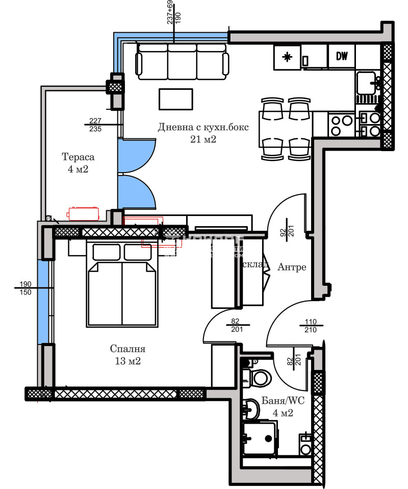 Продава 2-СТАЕН, гр. Пловдив, Христо Смирненски, снимка 2 - Aпартаменти - 47541194