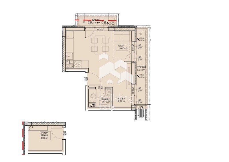 Продава 1-СТАЕН, гр. Варна, Изгрев, снимка 3 - Aпартаменти - 47338173