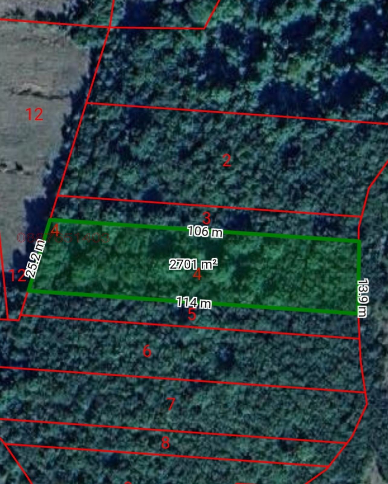 Продава ЗЕМЕДЕЛСКА ЗЕМЯ, с. Долна Бела речка, област Монтана, снимка 5 - Земеделска земя - 54078389