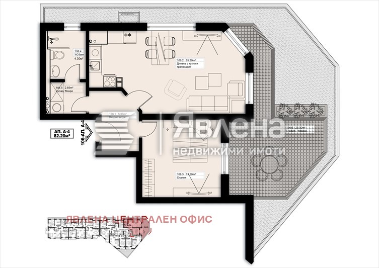 Продава 2-СТАЕН, гр. Елин Пелин, област София област, снимка 2 - Апартаменти - 53599065
