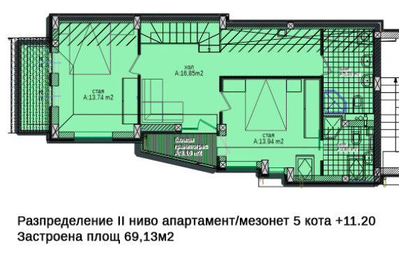 Myytävänä  Pienhuoneisto Sofia , Manastirski livadi , 163 neliömetriä | 30303592 - kuva [4]