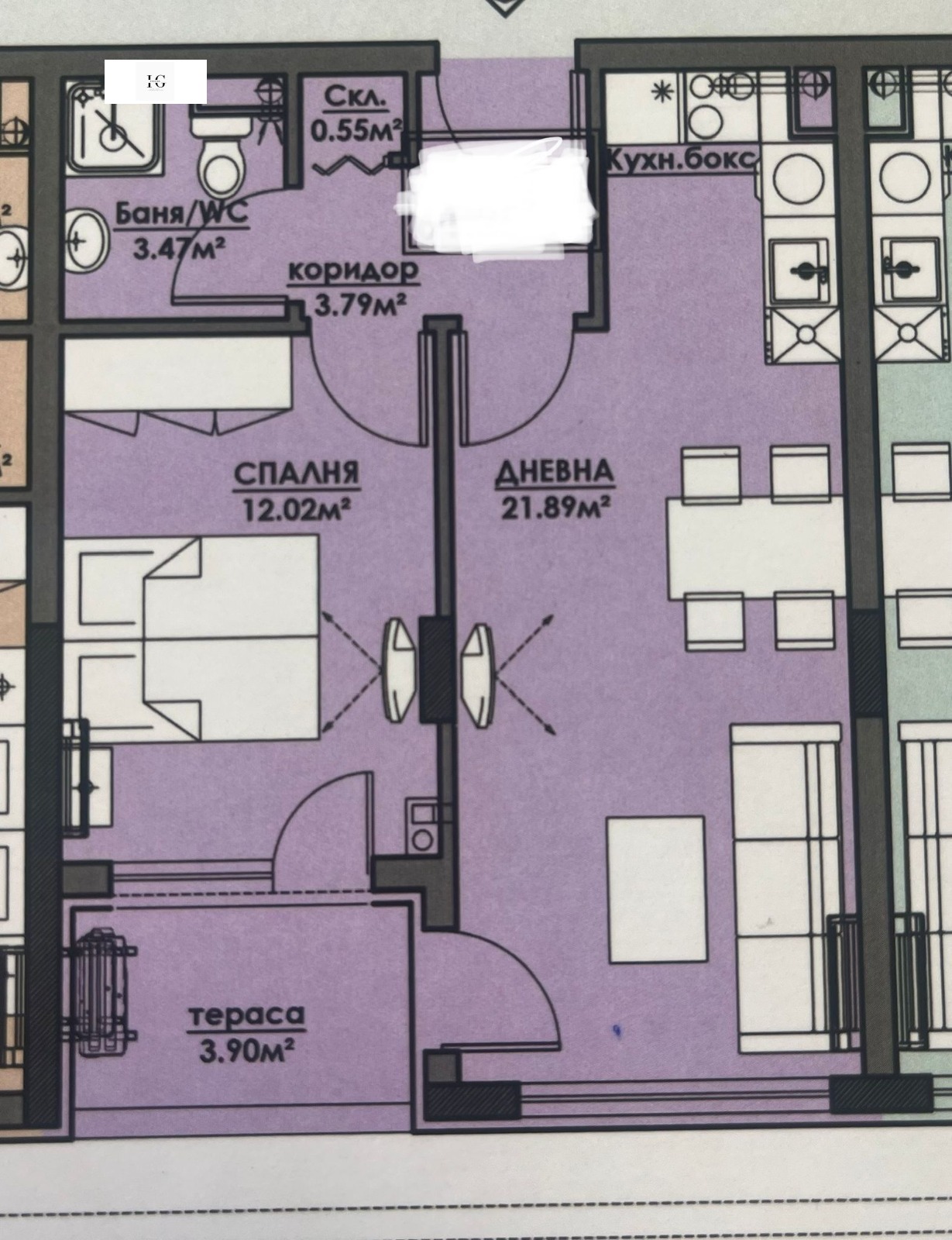 Продава 2-СТАЕН, гр. Бургас, област Бургас, снимка 6 - Апартаменти - 54286294