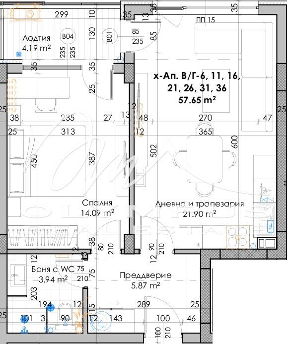 Продава 2-СТАЕН, гр. Пловдив, Южен, снимка 2 - Aпартаменти - 48012914