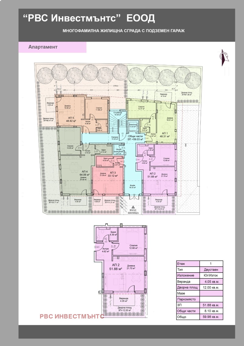 In vendita  1 camera da letto Sofia , Moderno predgradie , 60 mq | 69334782 - Immagine [2]