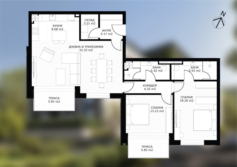 En venta  2 dormitorios Sofia , Dragalevtsi , 136 metros cuadrados | 28055839 - imagen [6]