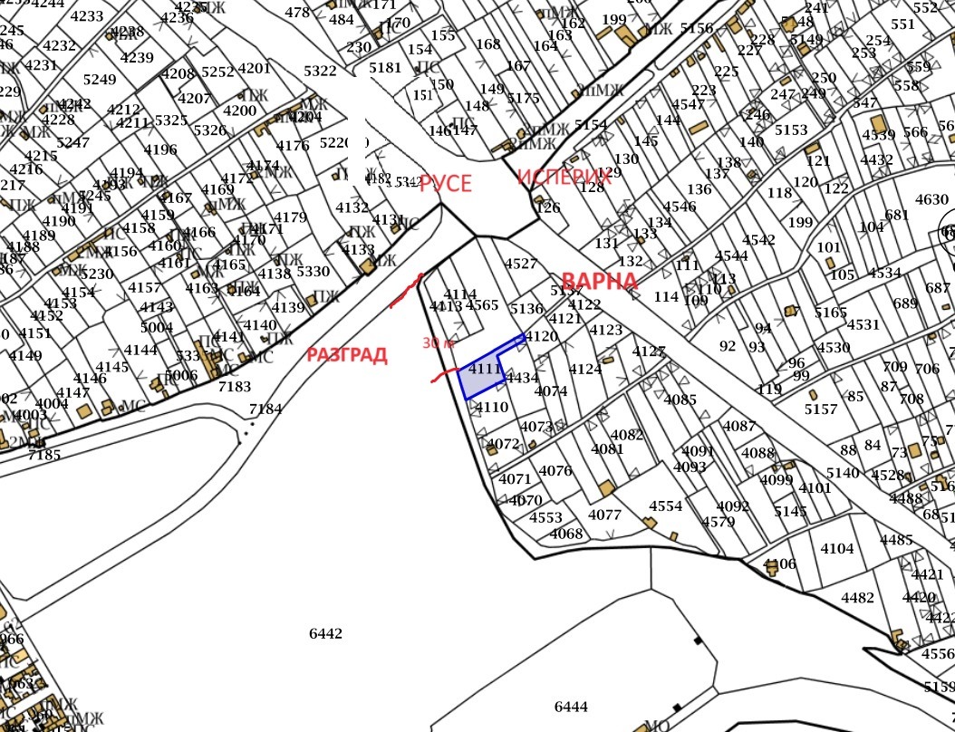 Продава  Парцел град Разград , Абритус , 1168 кв.м | 32248574