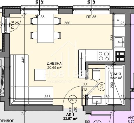 Продава  1-стаен град Варна , Владислав Варненчик 1 , 38 кв.м | 79814319 - изображение [2]