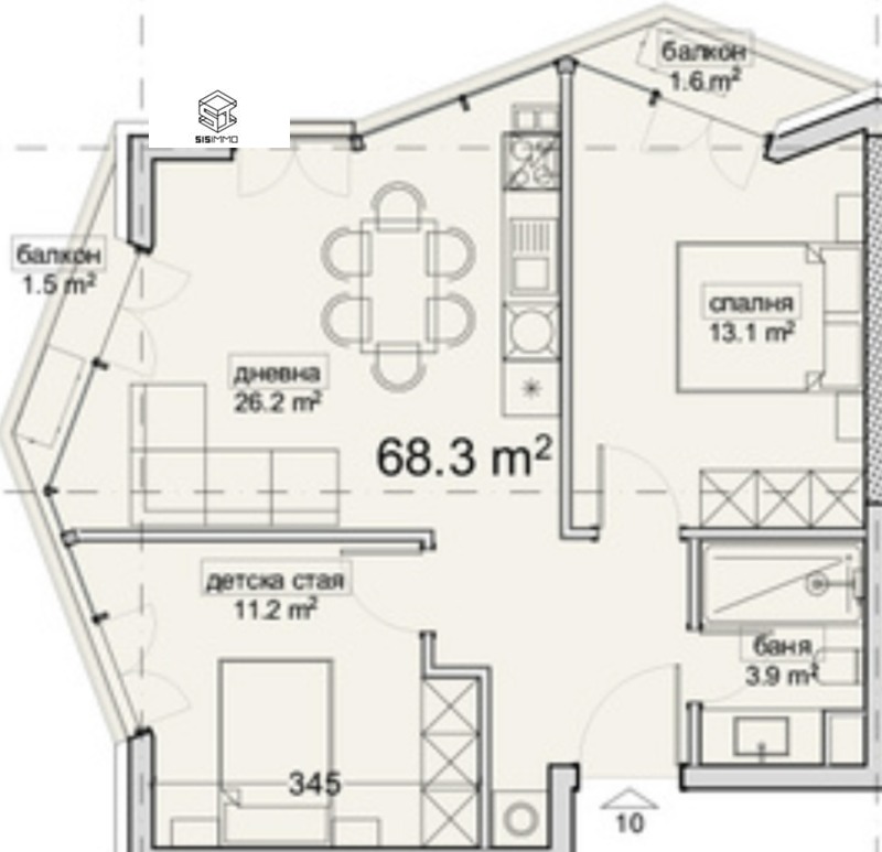 À venda  2 quartos Varna , Vladislav Varnentchik 1 , 81 m² | 61938734 - imagem [9]