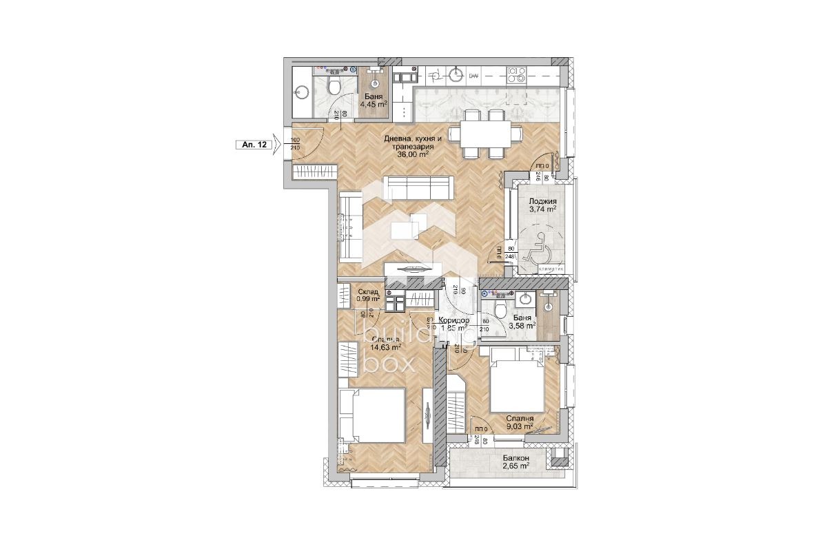 Продава 3-СТАЕН, гр. София, Люлин 8, снимка 3 - Апартаменти - 54106816