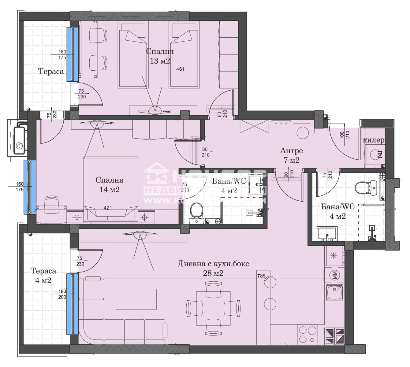 Продава 3-СТАЕН, гр. Пловдив, Кършияка, снимка 6 - Апартаменти - 55107083
