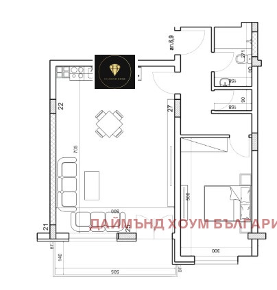 Продается  1 спальня Пловдив , Младежки Хълм , 90 кв.м | 54718271 - изображение [2]