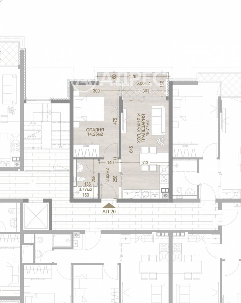 Satılık  1 yatak odası Sofia , Manastirski livadi , 65 metrekare | 39545997 - görüntü [6]