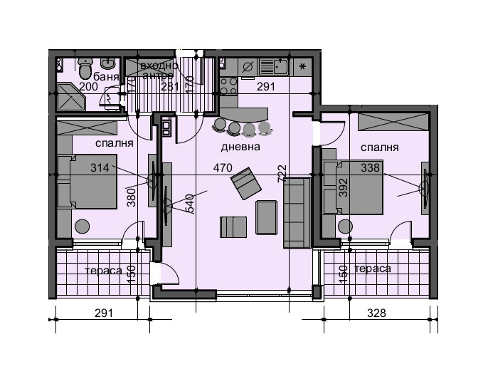 Na prodej  2 ložnice Plovdiv , Ostromila , 110 m2 | 82052043 - obraz [2]