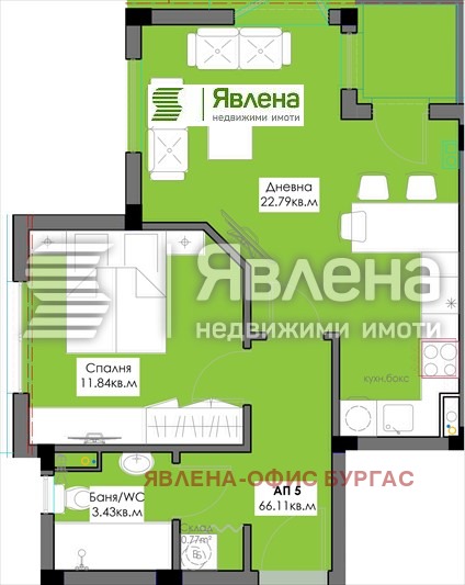 Продава  2-стаен град Бургас , Крайморие , 66 кв.м | 78065934 - изображение [5]