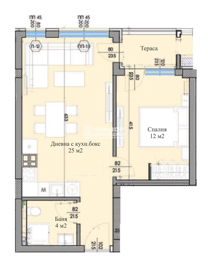 De vânzare  1 dormitor Plovdiv , Traciia , 65 mp | 65869192 - imagine [3]