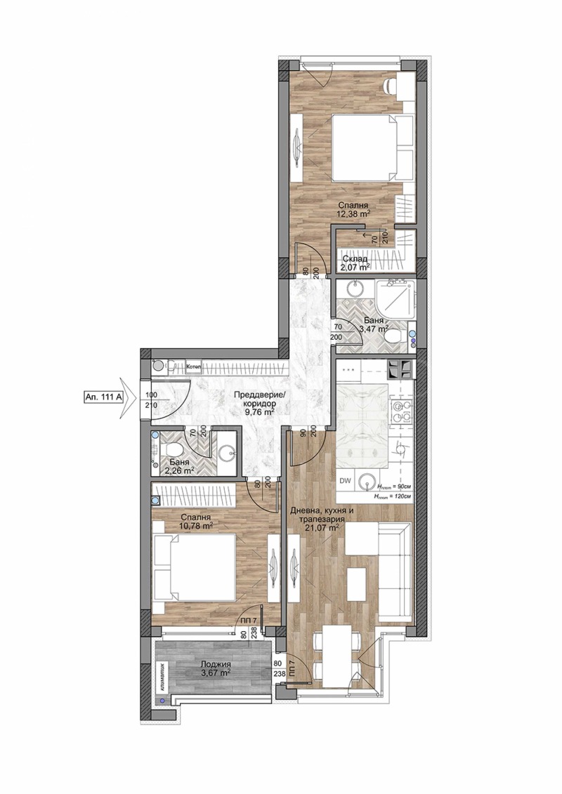 Продава  3-стаен град София , Младост 4 , 90 кв.м | 64128573