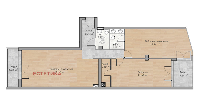 À venda  Escritório Sofia , Oborichtche , 133 m² | 63205474 - imagem [10]