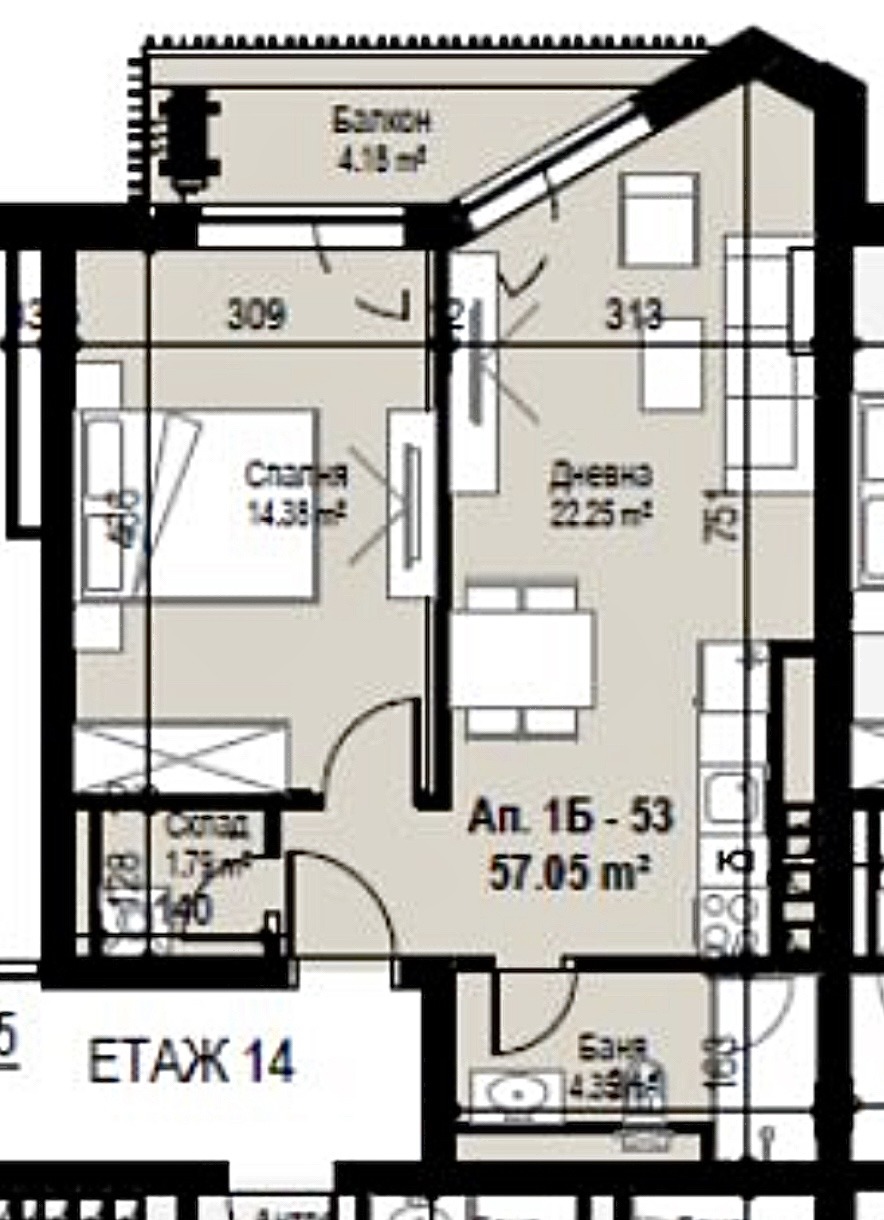 Продава 2-СТАЕН, гр. София, Банишора, снимка 4 - Апартаменти - 53690949
