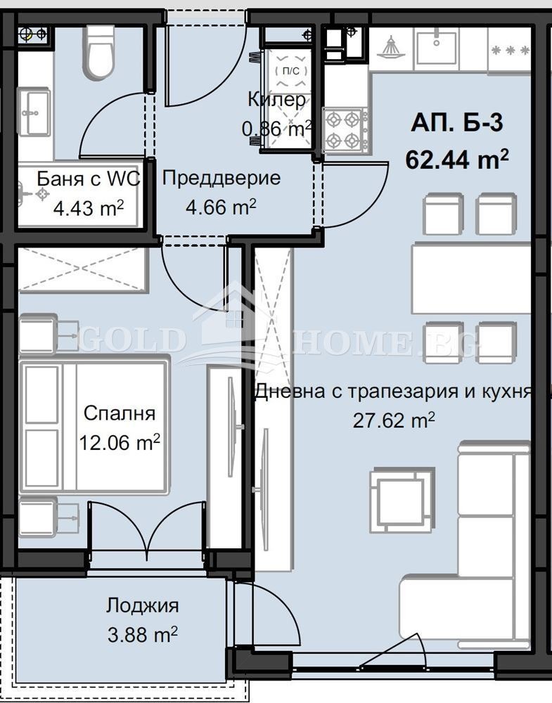 Продава 2-СТАЕН, гр. Пловдив, Христо Смирненски, снимка 11 - Aпартаменти - 48765635