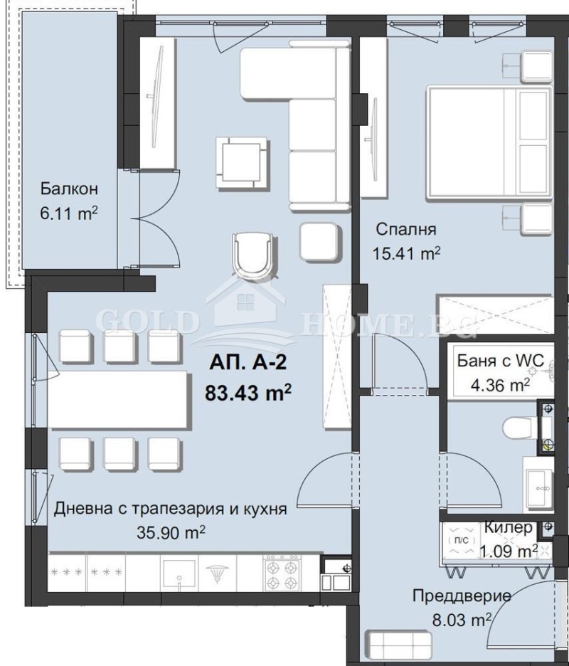 Продава 2-СТАЕН, гр. Пловдив, Христо Смирненски, снимка 15 - Aпартаменти - 48765635