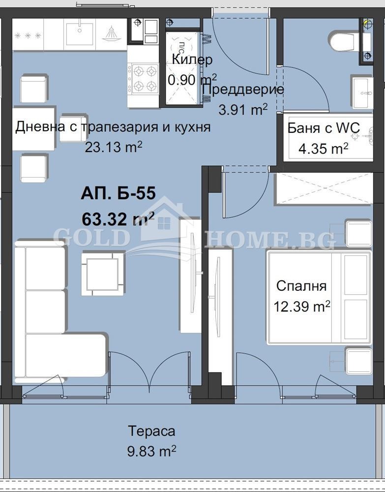 Продава 2-СТАЕН, гр. Пловдив, Христо Смирненски, снимка 14 - Aпартаменти - 48765635