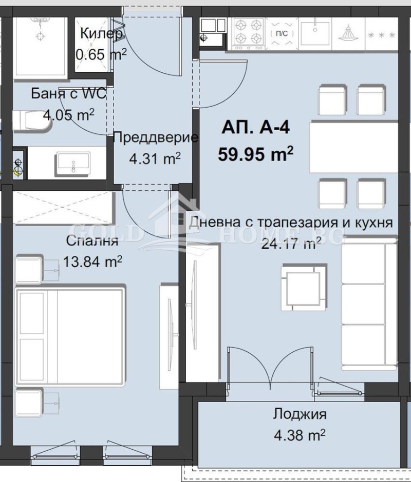 Продава 2-СТАЕН, гр. Пловдив, Христо Смирненски, снимка 4 - Aпартаменти - 48765635