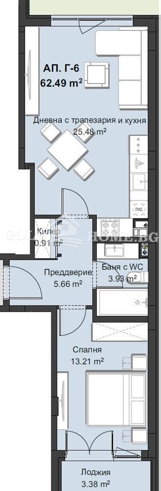 Продава 2-СТАЕН, гр. Пловдив, Христо Смирненски, снимка 2 - Aпартаменти - 48765635