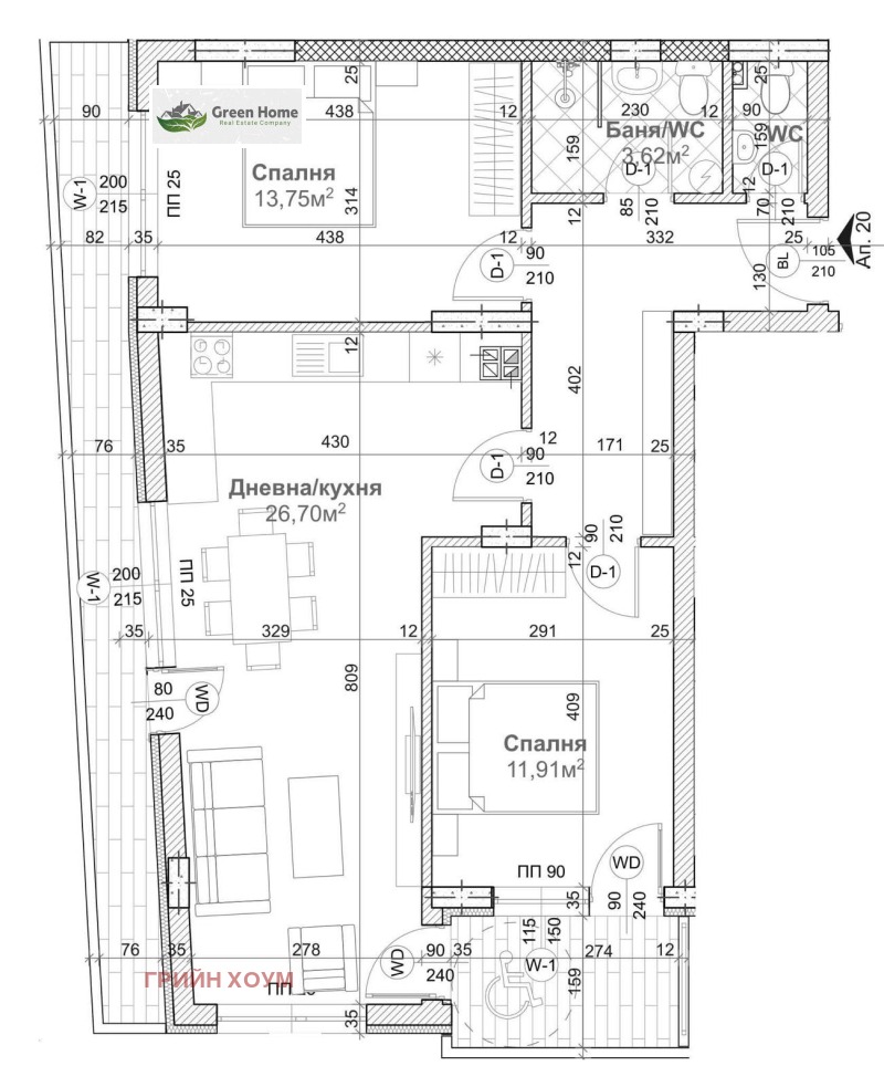 На продаж  2 спальні Варна , м-т Сотира , 113 кв.м | 42646725 - зображення [4]