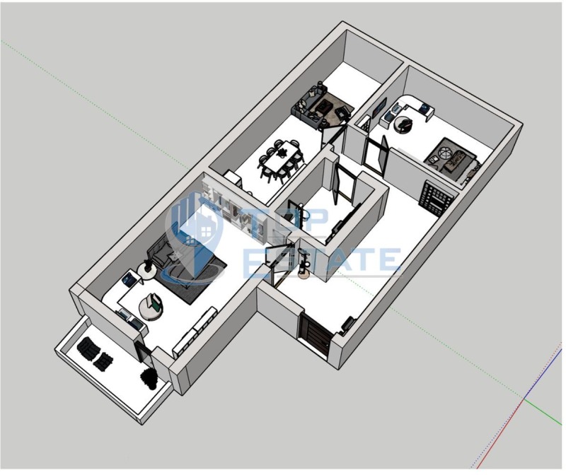 Продава 3-СТАЕН, гр. Велико Търново, Бузлуджа, снимка 3 - Aпартаменти - 48193851