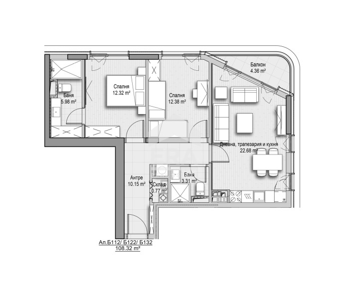 Продава 3-СТАЕН, гр. София, Витоша, снимка 3 - Апартаменти - 55991698