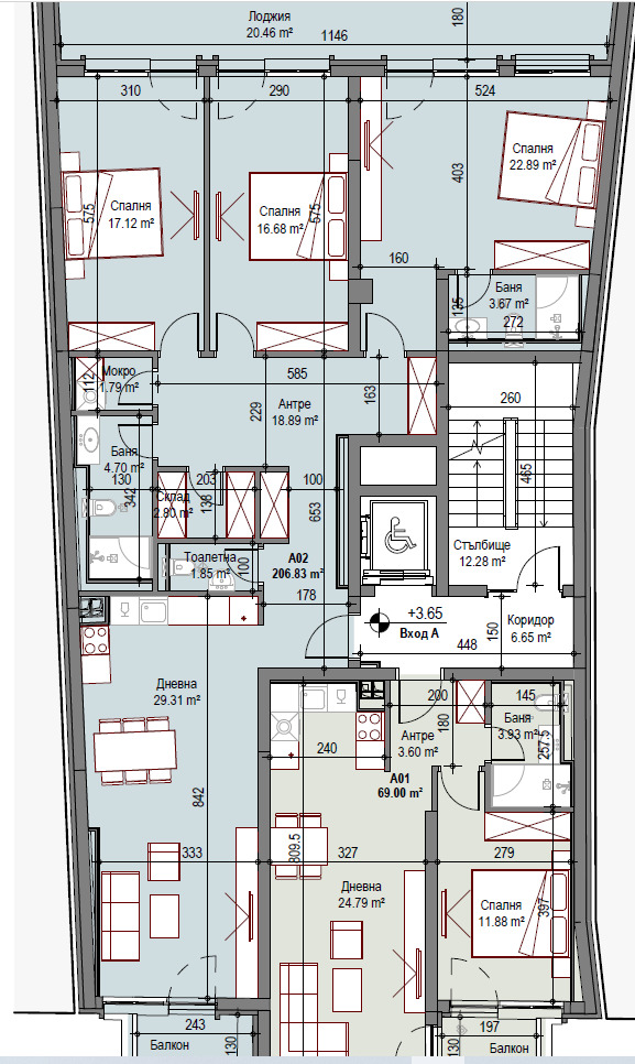 Продава 4-СТАЕН, гр. София, Сухата река, снимка 2 - Aпартаменти - 48126296