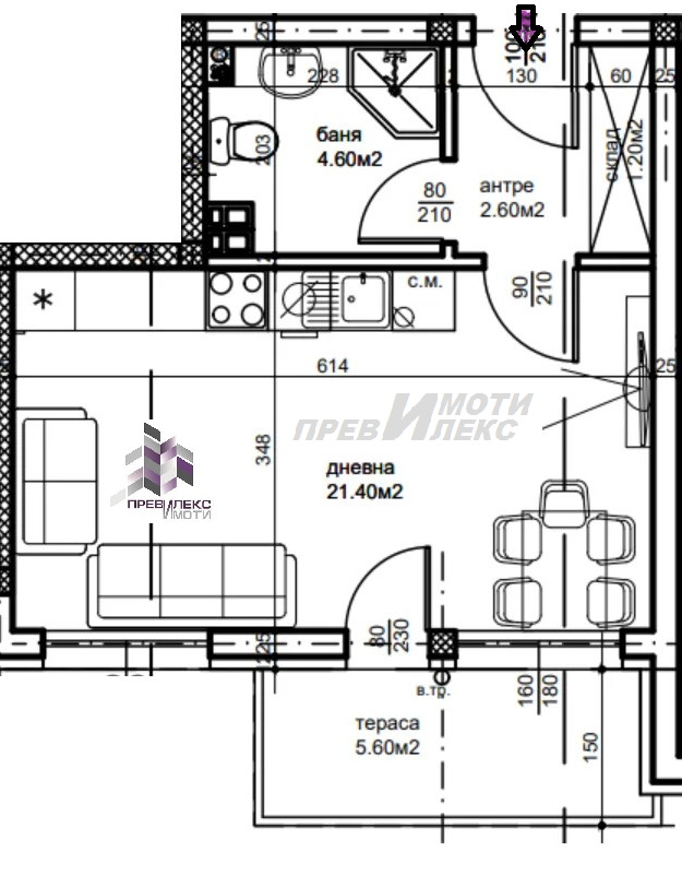 À vendre  Studio Plovdiv , Belomorski , 47 m² | 62460183