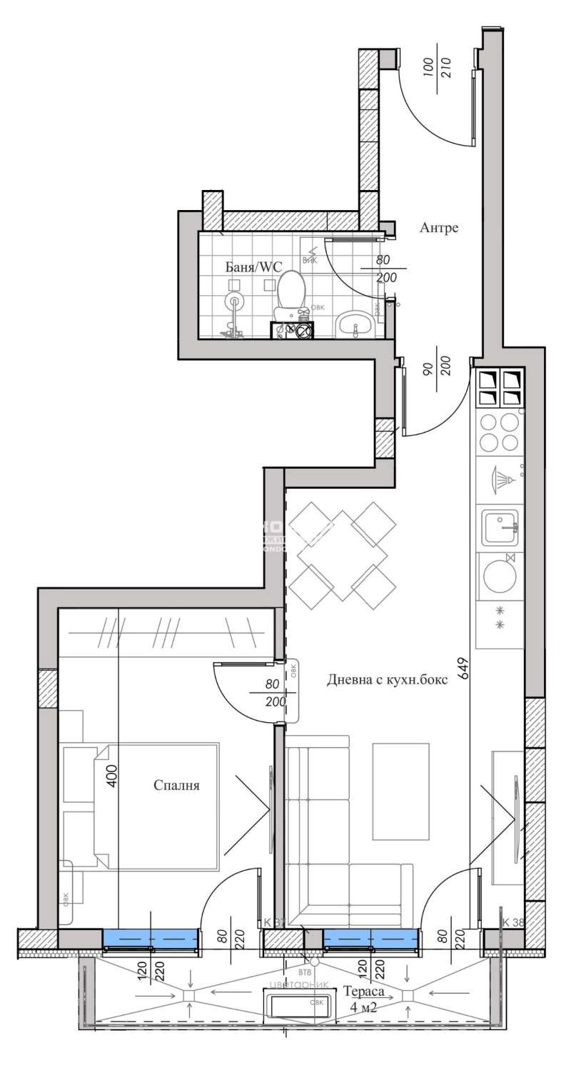 Продава 2-СТАЕН, гр. Пловдив, Въстанически, снимка 5 - Aпартаменти - 47628833