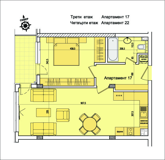 Продава 2-СТАЕН, гр. София, Кръстова вада, снимка 8 - Апартаменти - 54956860