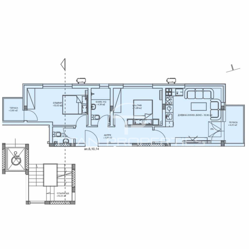 For Sale  2 bedroom Plovdiv , Komatevo , 99 sq.m | 41091773