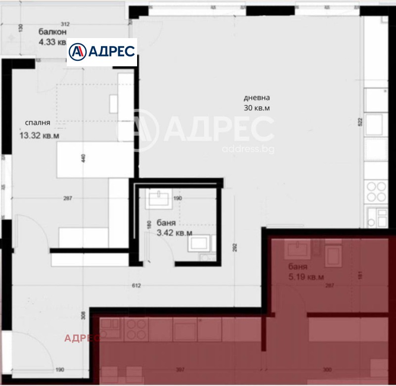 Till salu  1 sovrum Varna , Izgrev , 81 kvm | 34843441 - bild [4]