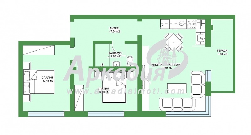 Продава  3-стаен град Пловдив , Коматево , 95 кв.м | 97676204