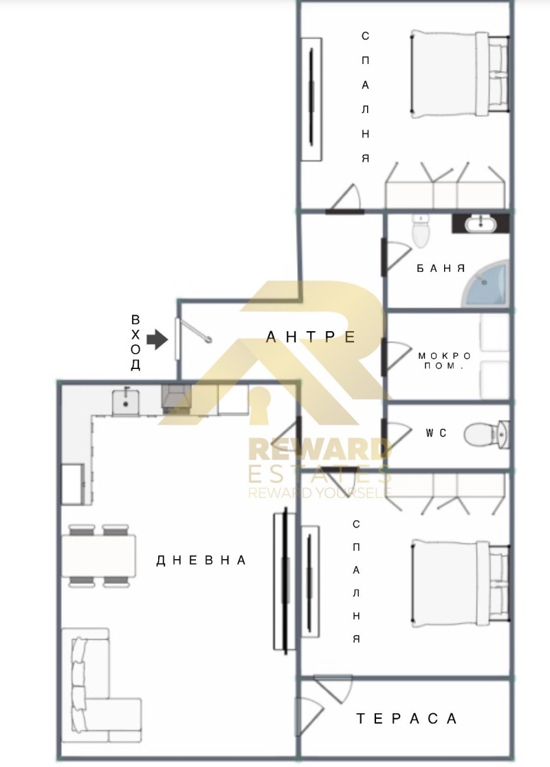 Продава  3-стаен град Перник , Изток , 92 кв.м | 70877493 - изображение [2]