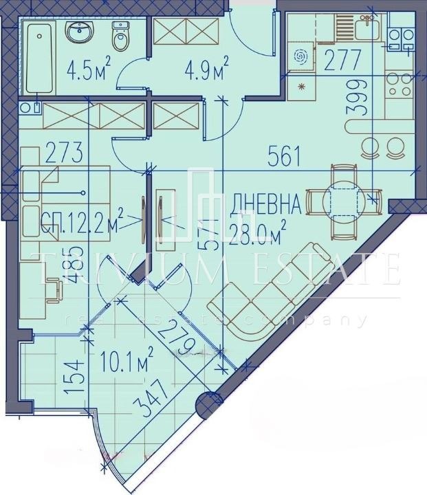 Продава 2-СТАЕН, гр. Пловдив, Младежки Хълм, снимка 9 - Апартаменти - 55099201