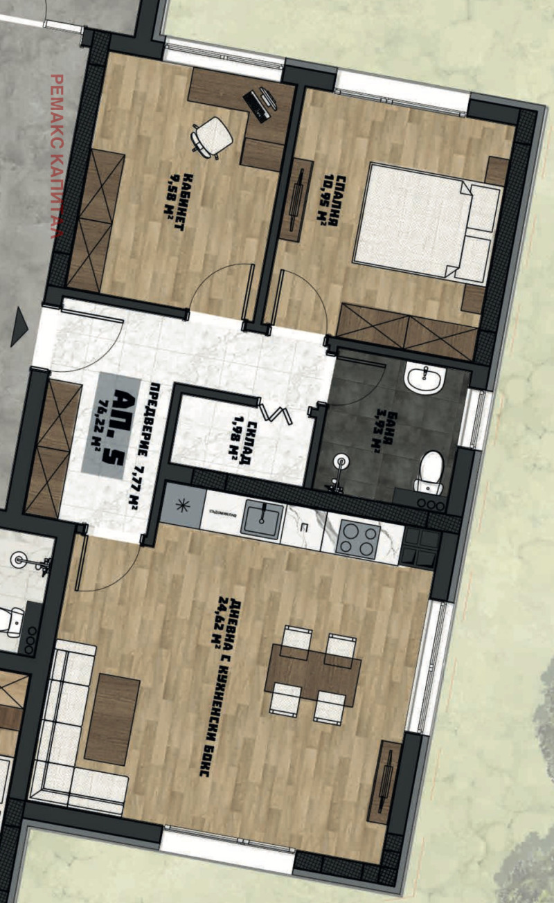 Продава  3-стаен, град София, Обеля 2 •  145 840 EUR • ID 42692073 — holmes.bg - [1] 