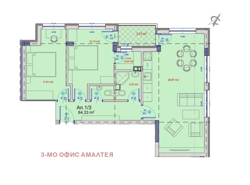 Продава 3-СТАЕН, гр. София, Люлин 9, снимка 1 - Aпартаменти - 48765705