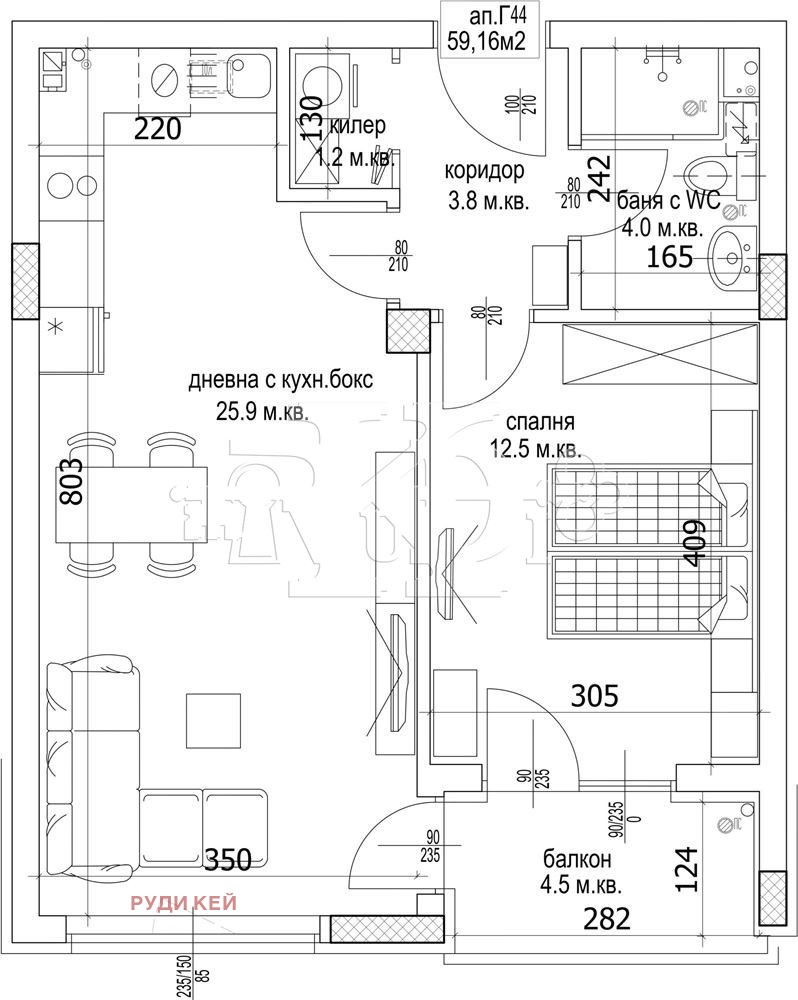 Продава 2-СТАЕН, гр. Варна, Кайсиева градина