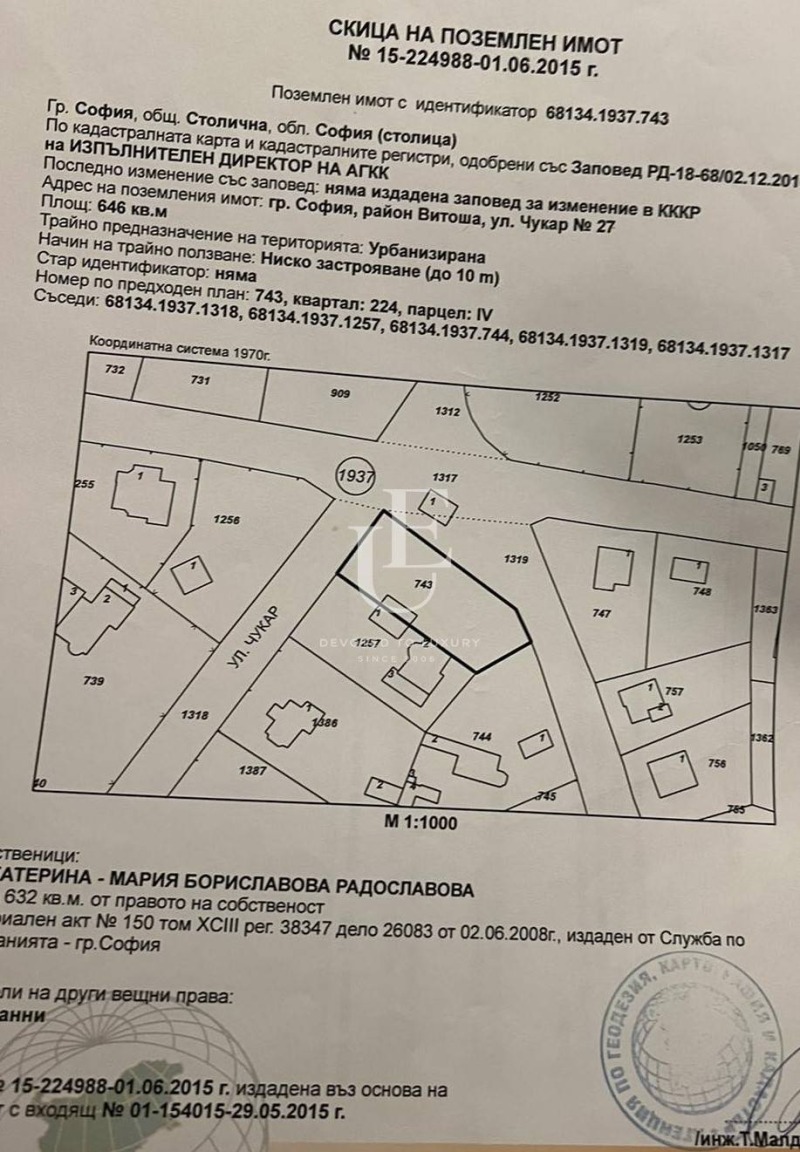 Продава ПАРЦЕЛ, гр. София, Бояна, снимка 3 - Парцели - 48155590