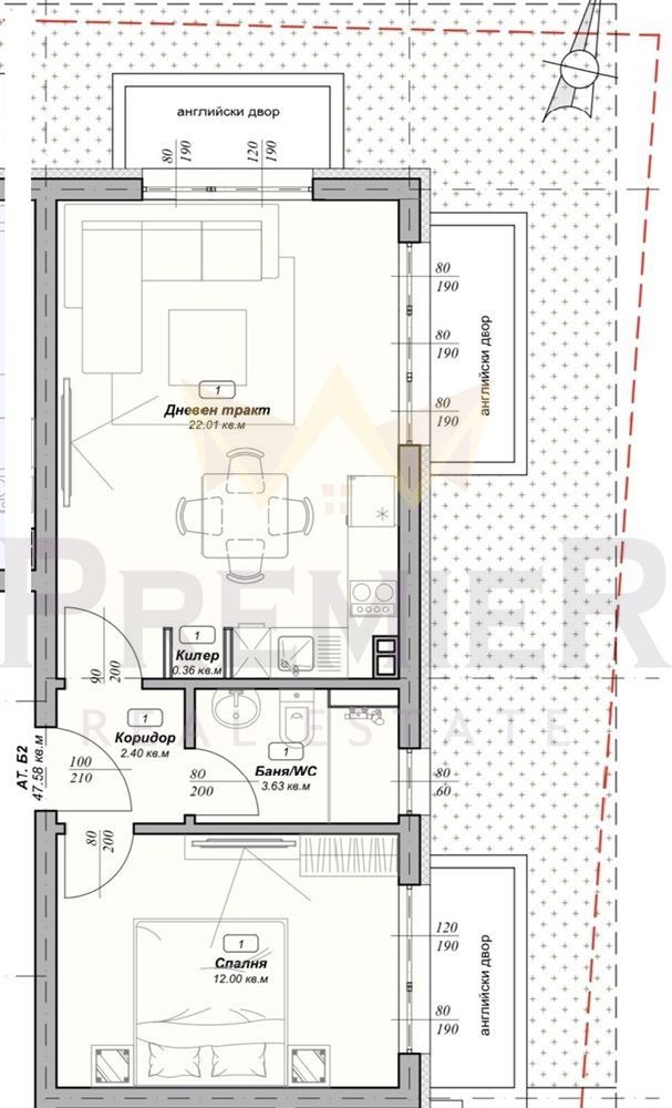 Satılık  1 yatak odası Varna , Vazrajdane 3 , 48 metrekare | 70146983 - görüntü [2]