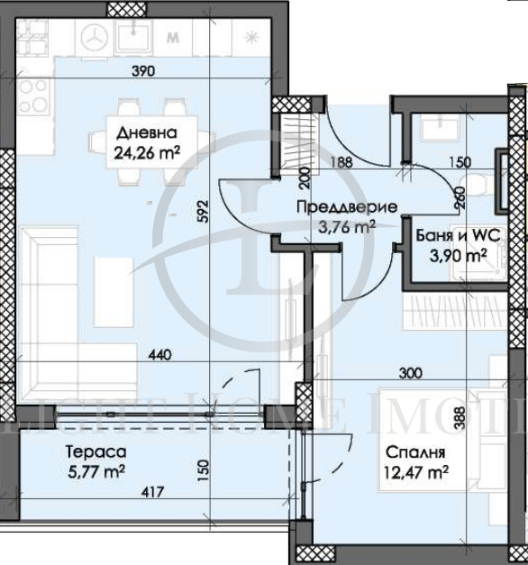 For Sale  1 bedroom Plovdiv , Trakiya , 70 sq.m | 58646899 - image [3]