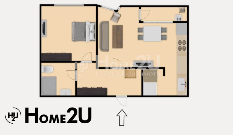 Satılık  1 yatak odası Plovdiv , Yujen , 70 metrekare | 69965808 - görüntü [9]