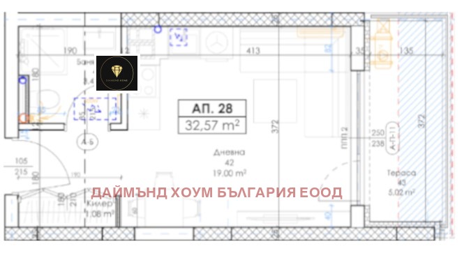 На продаж  Студія Пловдив , Беломорски , 37 кв.м | 99645130 - зображення [2]