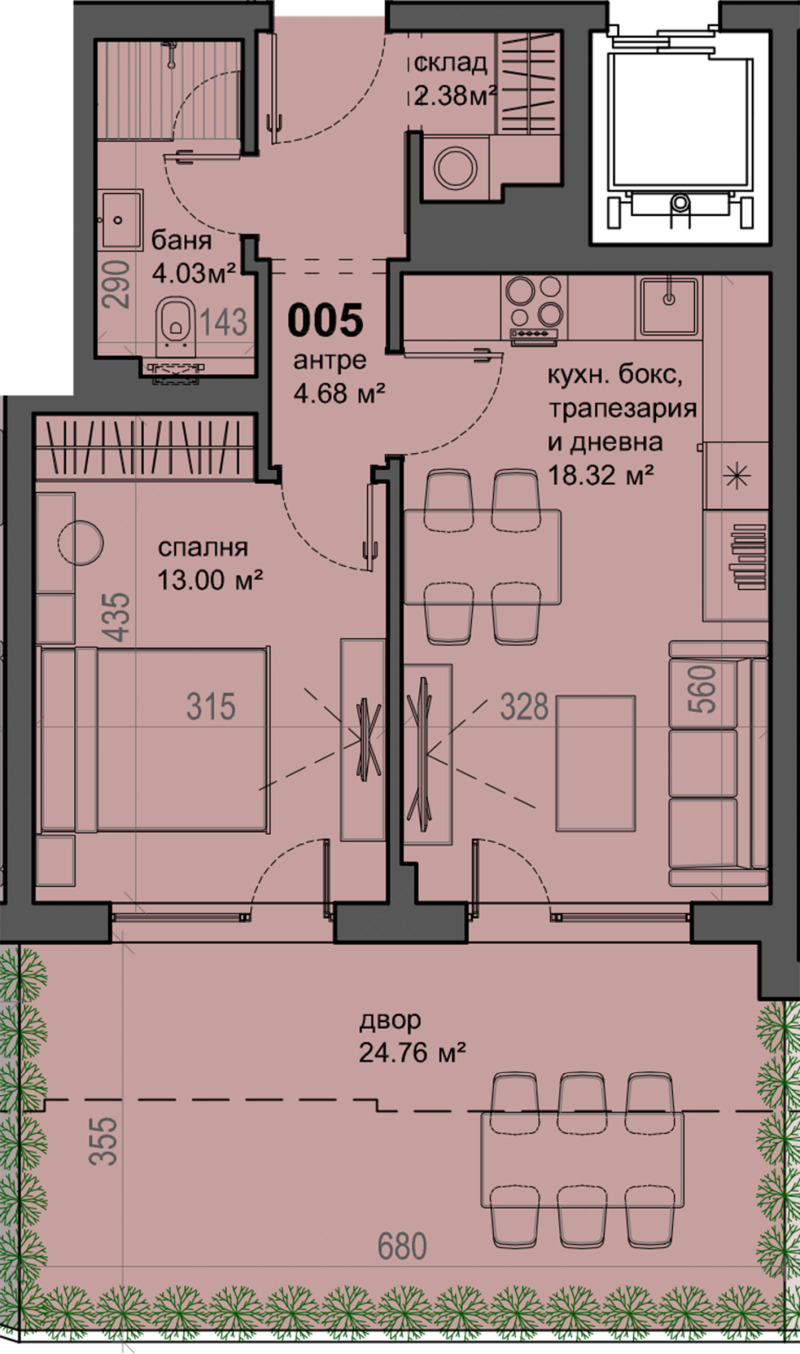 En venta  1 dormitorio Sofia , Studentski grad , 85 metros cuadrados | 70024880 - imagen [4]