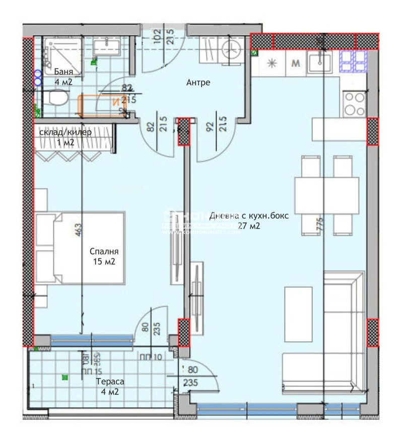 Na sprzedaż  1 sypialnia Plowdiw , Trakija , 76 mkw | 89215539 - obraz [2]