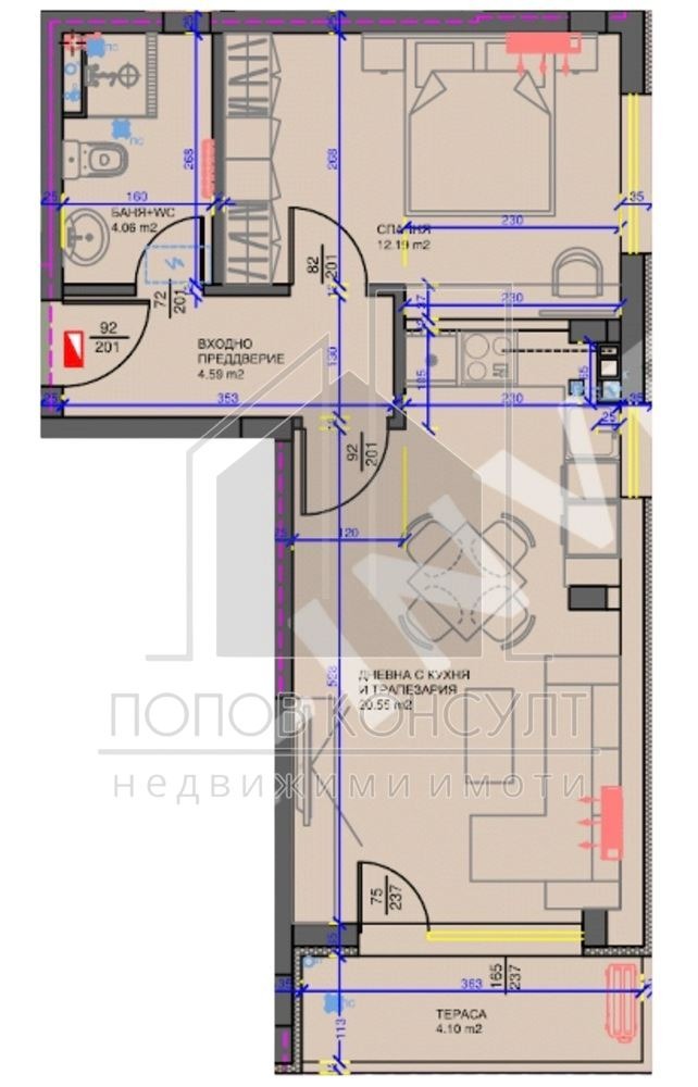 Продава 2-СТАЕН, гр. Пловдив, Южен, снимка 10 - Aпартаменти - 49468025